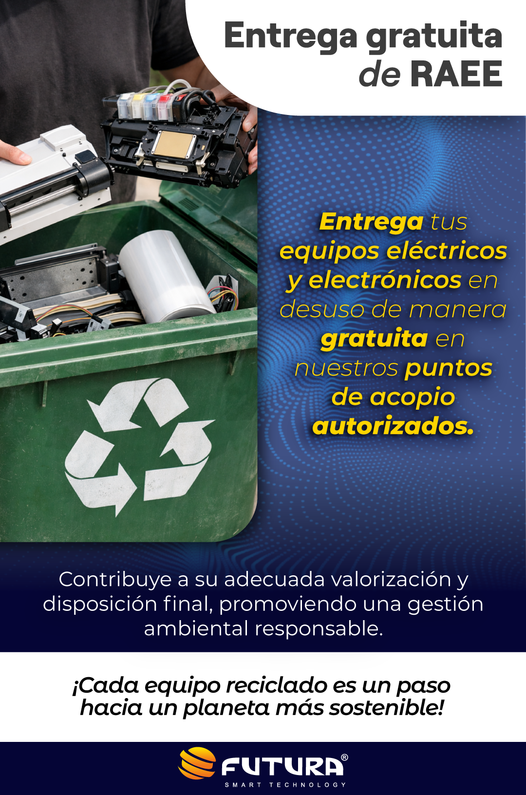 Entrega gratuita de RAEE